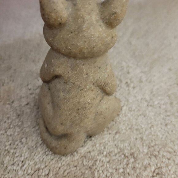 Handcrafted Sad Cat Figurine Stone Cute & Quirky Vintage Quarry Critters Chico - Picture 5 of 14